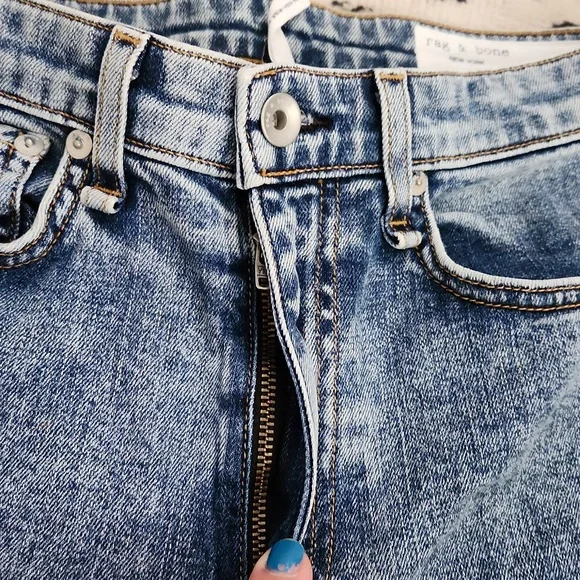 Rag & bone Nina high-rise ankle cigarette Jens size 25 color calypso1 - Picture 4 of 8